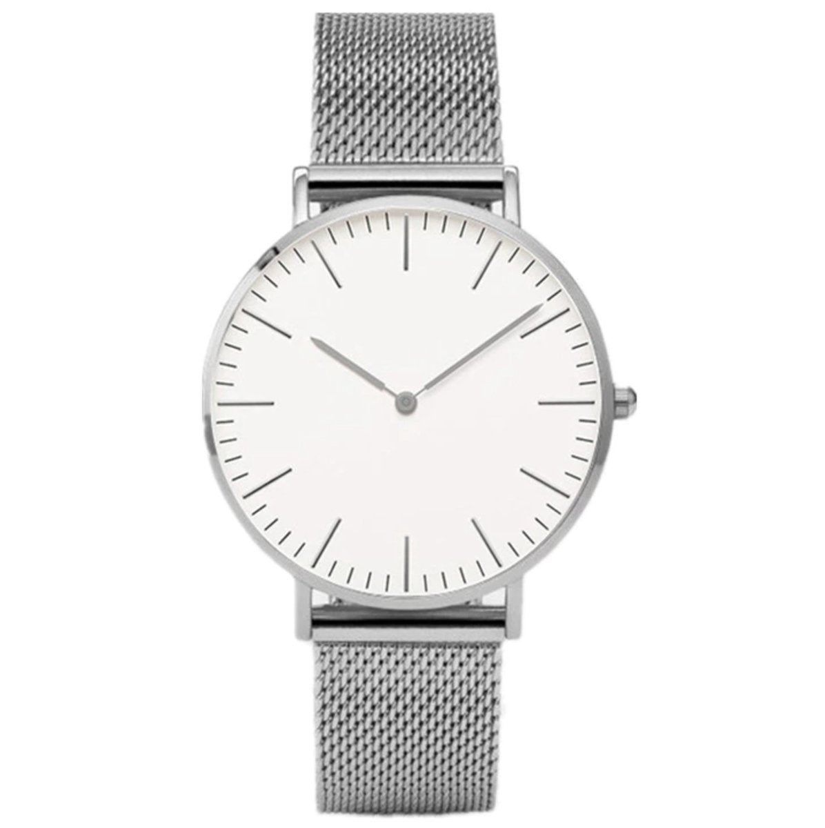 zilverkleurige dames horloge