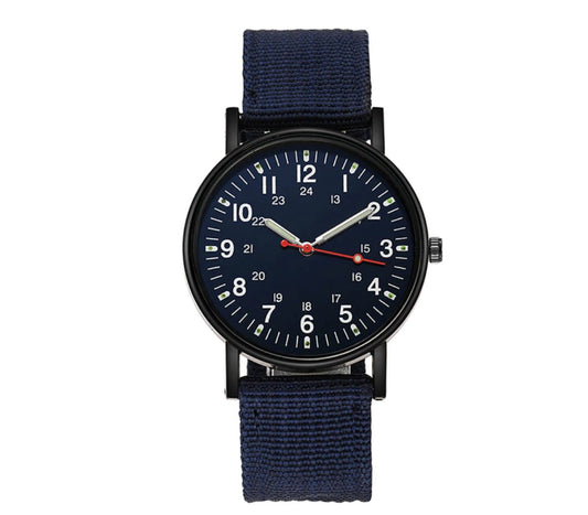 stoer heren horloge donkerblauw